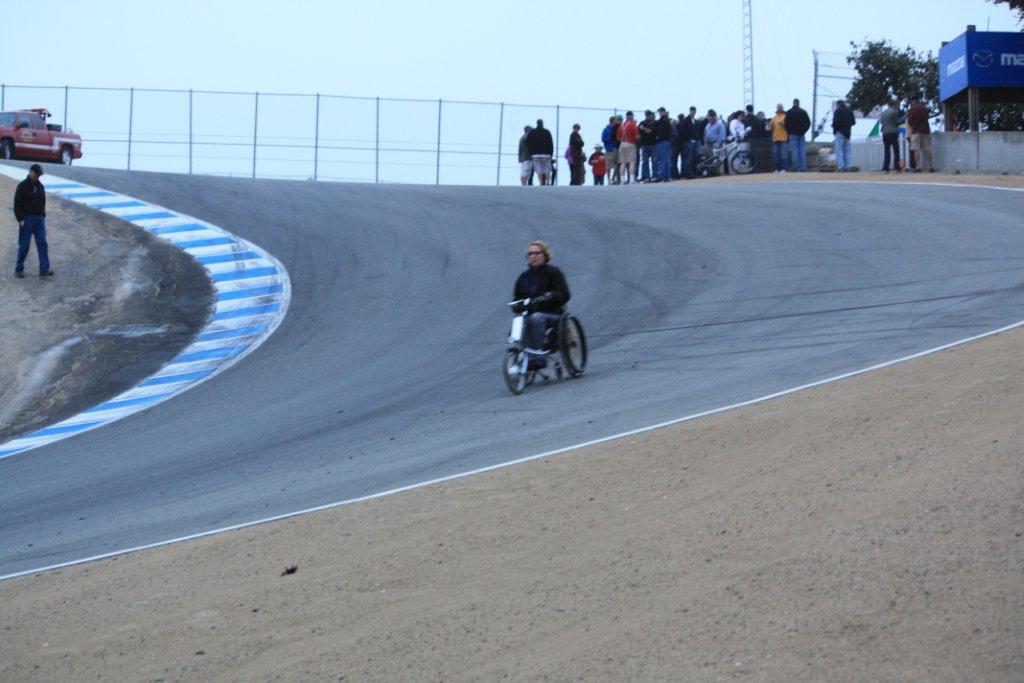 Margaret navigates the Corkscrew